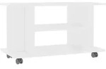 vidaXL Tv-Schrank, Wei&szlig;, Holzwerkstoff, 40x45x80 cm, Wohnzimmer, TV M&ouml;bel, TV-Racks
