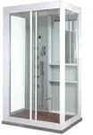 Home Deluxe Dampfdusche, Wei&szlig;, Glas, 90 cm, Badezimmer, Baden & Duschen,