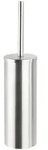 Wenko Wc-B&uuml;rstengarnitur, Silber, Metall, 9x40.5x9 cm, rostfrei, B&uuml;rstenkopf