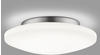 Helestra Led-Deckenleuchte Kymo, Weiß, Chrom, Metall, Glas, 10.5 cm, Lampen &