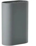Zone Denmark Messerblock, Grau, Kunststoff, 9x24x17 cm, Kochen, K&uuml;chenhelfer,