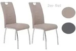 P & B Stuhl-Set, Cappuccino, Metall, Textil, eckig, 43x100x64 cm, mit Griff,