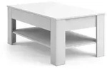 Vicco Couchtisch, Wei&szlig;, Holzwerkstoff, 1 F&auml;cher, 1 Schubladen,