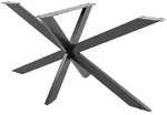 CLP Tischbein, Schwarz, Metall, 78x71x150 cm, Esszimmer, Tische, Esstische,