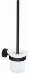 Tesa Wc-B&uuml;rstengarnitur Moon Black, Wei&szlig;, Metall, 11.2x37.9x14.5 cm, B&uuml;rstenkopf