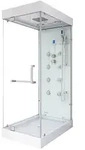 Home Deluxe Dampfdusche, Wei&szlig;, Glas, 120 cm, Badezimmer, Baden & Duschen,