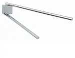Tesa Handtuchhalter Ekkro, Chrom, Metall, rund, 42x8x5 cm, schwenkbar,