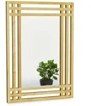 Relaxdays Wandspiegel, Hellbraun, Holz, Glas, 50x70x2 cm, Spiegel, Wandspiegel