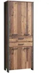 Mid.you Aktenschrank, Braun, Dunkelgrau, Metall, Kunststoff, Holzwerkstoff, 3