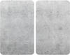 Wenko Herdabdeckplatte, Grau, Kunststoff, Glas, 2-teilig, 30x1.8-5.5x52 cm, Küchen,
