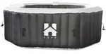Home Deluxe Whirlpool, Schwarz, Kunststoff, 185x65x185 cm, Freizeit, Pools und
