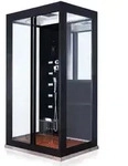 Home Deluxe Dampfdusche, Schwarz, Glas, 90 cm, Badezimmer, Baden & Duschen,