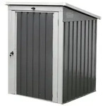 M&uuml;lltonnenbox, Anthrazit, Metall, 104x134x101 cm, Aufbewahrung & Schutzh&uuml;llen