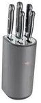 Wesco Messerblock Loft, 6-teilig, 25x16 cm, Gr&uuml;ner Punkt, Kochen,...