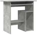 vidaXL Schreibtisch, Hellgrau, Holz, Strukturbuche, Rechteckig,Rechteckig, 45x74x80