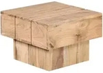 Mid.you Beistelltisch, Akazie, Holz, Akazie, massiv, quadratisch, w&uuml;rfelf&ouml;rmig,