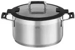 R&ouml;sle Kochtopf Silence Pro, Edelstahl, Metall, 5,8 L, 25.5x19x34.5 cm, Messskala,
