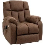 Homcom Elektrischer, Braun, Kunststoff, 95x107x92 cm, Wohnzimmer, Sessel,