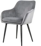 Mid.you Armlehnstuhl, Grau, Textil, Raute, konisch, 61x85x60 cm, Esszimmer, St&uuml;hle,
