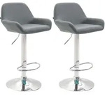 CLP Barhocker, Grau, Metall, 51x89x52 cm, Esszimmer, Barm&ouml;bel, Barhocker