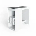 Vicco Bartisch, Wei&szlig;, Anthrazit, Holzwerkstoff, 10 F&auml;cher,...