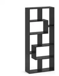 Vicco Raumteiler, Schwarz, Holzwerkstoff, 8 F&auml;cher, Rechteckig, 160.6x67.2x25 cm,
