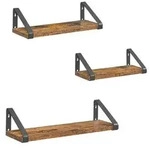 Boxxx Wandregal, Braun, Schwarz, Holzwerkstoff, Vintage, 35x10x12 cm, Typenauswahl,