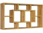 Mid.you Wandregal, Buche, Holzwerkstoff, 4 F&auml;cher, 85x47.5x16 cm, h&auml;ngend,