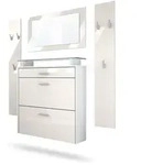 Vladon Garderobe, Creme, Holzwerkstoff, 180x180x23 cm, Garderobe,...