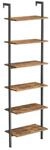 Boxxx Regal, Braun, Schwarz, Holzwerkstoff, Vintage, 6 F&auml;cher, 60x204.8x30 cm,