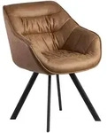 Mid.you Armlehnstuhl, Beige, Textil, konisch, 60 cm, Esszimmer, St&uuml;hle,