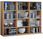 Mid.you Regal, Buche, Holzwerkstoff, 9 F&auml;cher, 102x83x18 (23) cm, Wohnzimmer,