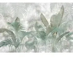 Xora Vliestapete, Blau, Gr&uuml;n, Wei&szlig;, Str&auml;ucher, 368x248 cm, Fsc, Tapeten &
