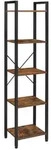 Boxxx Regal, Braun, Schwarz, Holzwerkstoff, Vintage, 5 F&auml;cher, 39.6x154x30 cm,