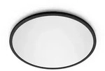 Philips Deckenleuchte Superslim, Schwarz, Kunststoff, 25x2.3x25 cm, Lampen &