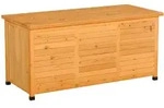 Outsunny Gartenbox,, Gelb, Holz, 56x60x127 cm, Aufbewahrung & Schutzh&uuml;llen,