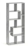 Vicco Raumteiler, Grau, Holzwerkstoff, 8 F&auml;cher, Rechteckig, 160.6x67.2x25 cm,