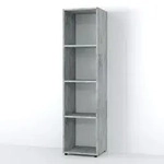 Vicco Raumteiler, Grau, Holzwerkstoff, 4 F&auml;cher, Rechteckig, 142.5x36.2x33 cm,