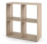 Vicco Raumteiler, Sonoma Eiche, Holzwerkstoff, 4 F&auml;cher, Rechteckig, 72.6x72x29 cm,
