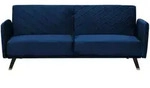 Beliani 3-Sitzer-Schlafsofa, Hellblau, Textil, 200x87x95 cm, Wohnzimmer, Sofas &