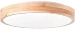 Brilliant Led-Deckenleuchte Slimeline, Wei&szlig;, Hellbraun, Holz, Metall, Kunststoff, F,