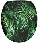Sanilo Wc-Sitz, Gr&uuml;n, Holzwerkstoff, Oval, 38x6x47 cm, Badezimmer, WC Ausstattung,