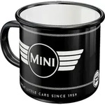 Nostalgic-Art Emaille-Becher, Anthrazit, Wei&szlig;, Metall, 0.36 L, Rund, Kaffee &...