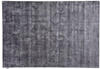Novel Handwebteppich, Anthrazit, Textil, Uni, rechteckig, 50x80 cm, Teppiche &