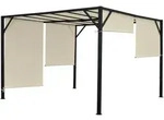 MCW Pergola, Wei&szlig;, Metall, 405x212x405 cm, Sonnen- & Sichtschutz, Pavillons &