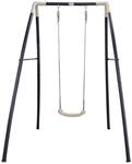 Schaukel axi, Anthrazit, Metall, Kunststoff, 140x217x210 cm, Fsc, EN 71,