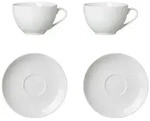 Ritzenhoff Breker Cappucinoset, Wei&szlig;, Keramik, 0.3 L, Kaffee & Tee, Tassen,