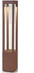Faro Barcelona Pollerleuchte, Braun, Metall, 10.8x65x10.8 cm, Lampen & Leuchten,