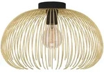 Eglo Deckenleuchte Venezuela, Schwarz, Gold, Metall, rund,rund, 25 cm, Lampen &