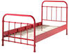 Mid.you Kinder-/Juniorbett, Rot, Metall, 90x200 cm, Kinder- & Jugendzimmer,